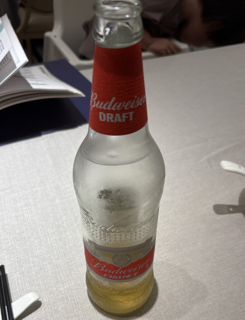 百威 Budweiser DRAFTのアップ写真
